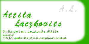 attila laczkovits business card